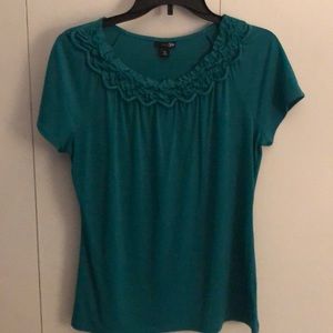 Pretty green blouse!